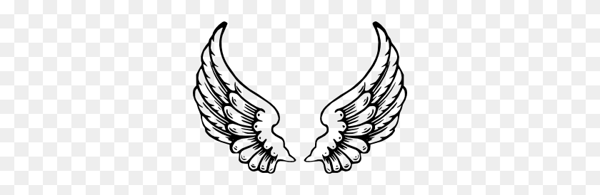 300x214 Angel Wings Clip Art Free Vector - Outstretched Hand Clipart