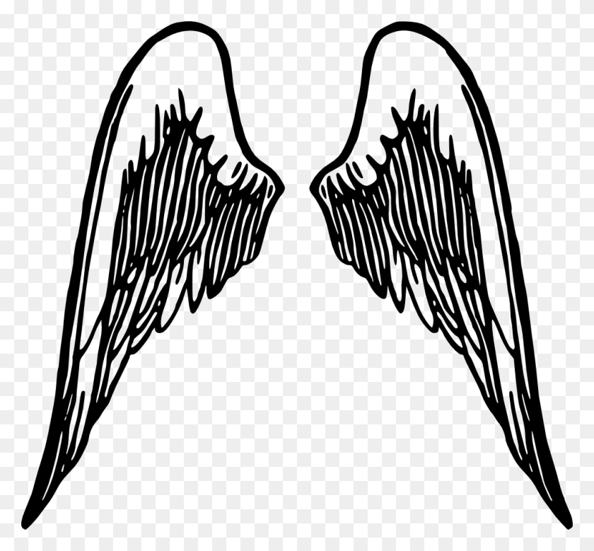 1000x923 Angel Wings Clipart - Angel Halo Clipart