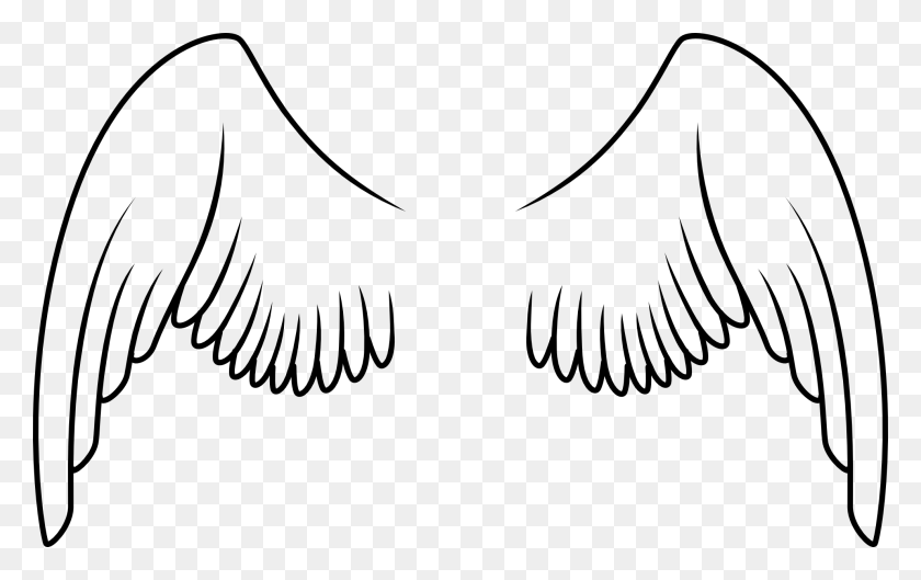 1979x1190 Angel Wings Png Clipart - Angel Wings And Halo Clipart
