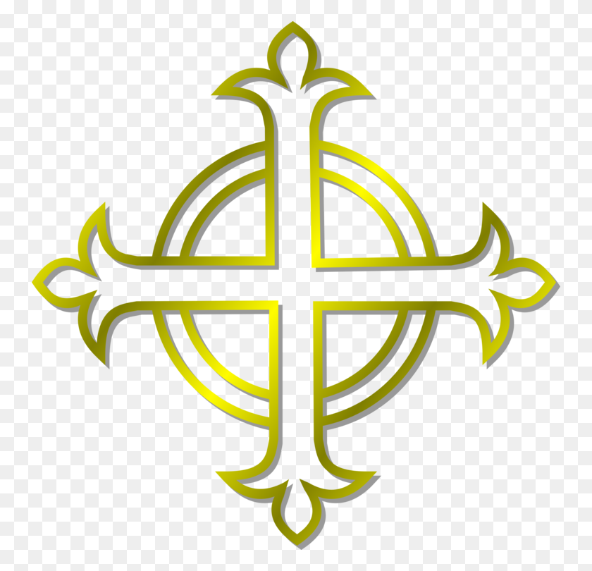 750x750 Anglican Communion Christian Cross Anglicanism Celtic Cross Free - Communion Clipart Free