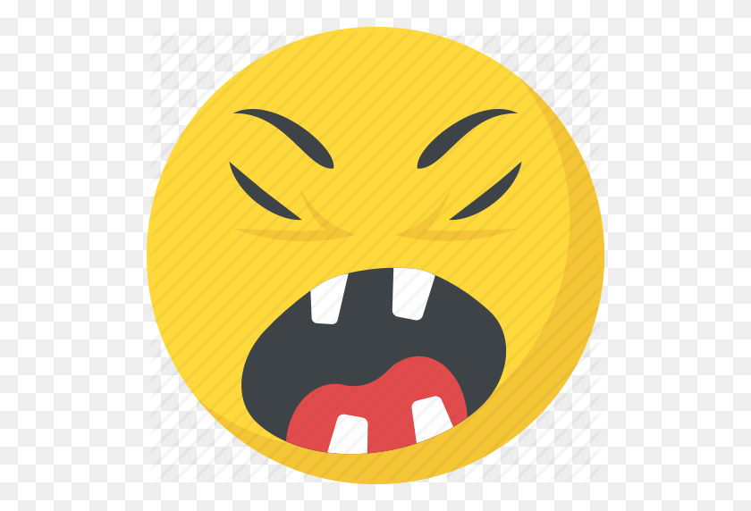 512x512 Angry, Annoyed, Emoji, Sad Smiley, Worried Icon - Worried Emoji PNG