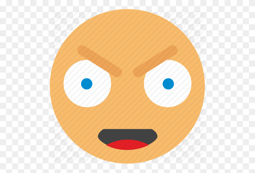 512x512 Angry, Bad, Emoji, Face, Feel Icon - Angry Face Emoji PNG