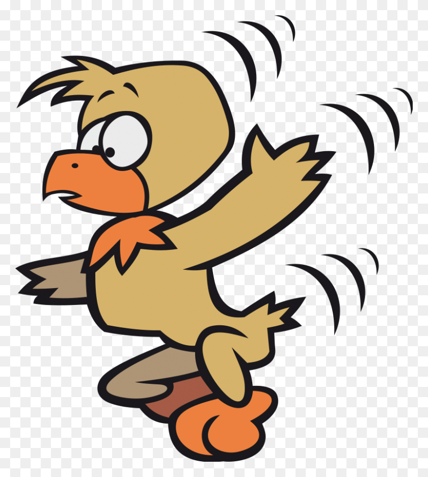 800x900 Angry Bird Clip Art - Yellow Bird Clipart