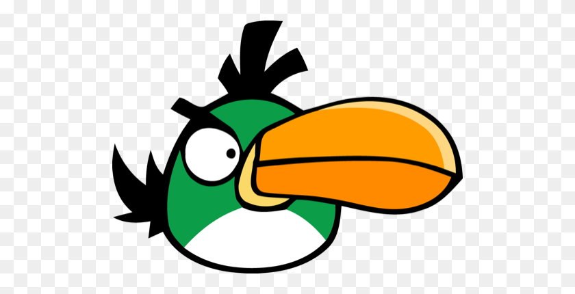 512x370 Angry Birds, Icono De Pájaro Verde - Angry Birds Png