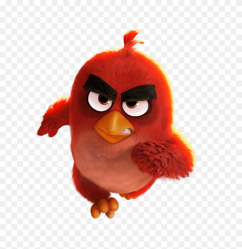 2846x2943 Angry Birds Movie Running Red Bird Transparent Png - Red Bird PNG