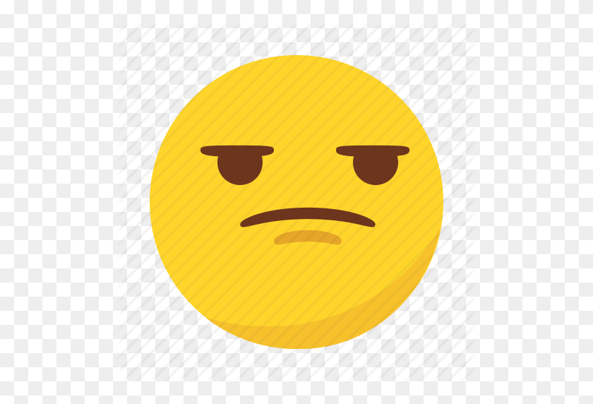 512x512 Angry, Bored, Emoji, Emoticon Icon - Bored PNG