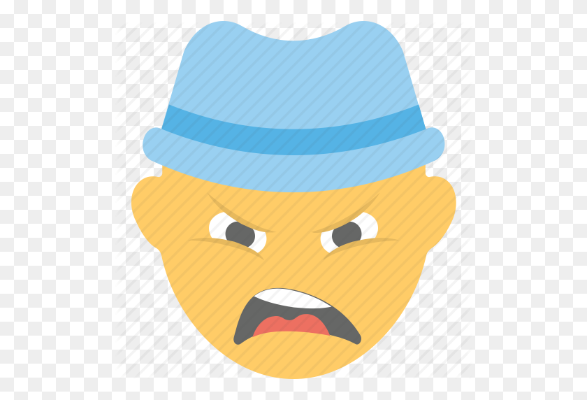 512x512 Angry Boy, Boy Emoji, Confounded, Emoticon, Frowning Face Icon - Angry Kid PNG