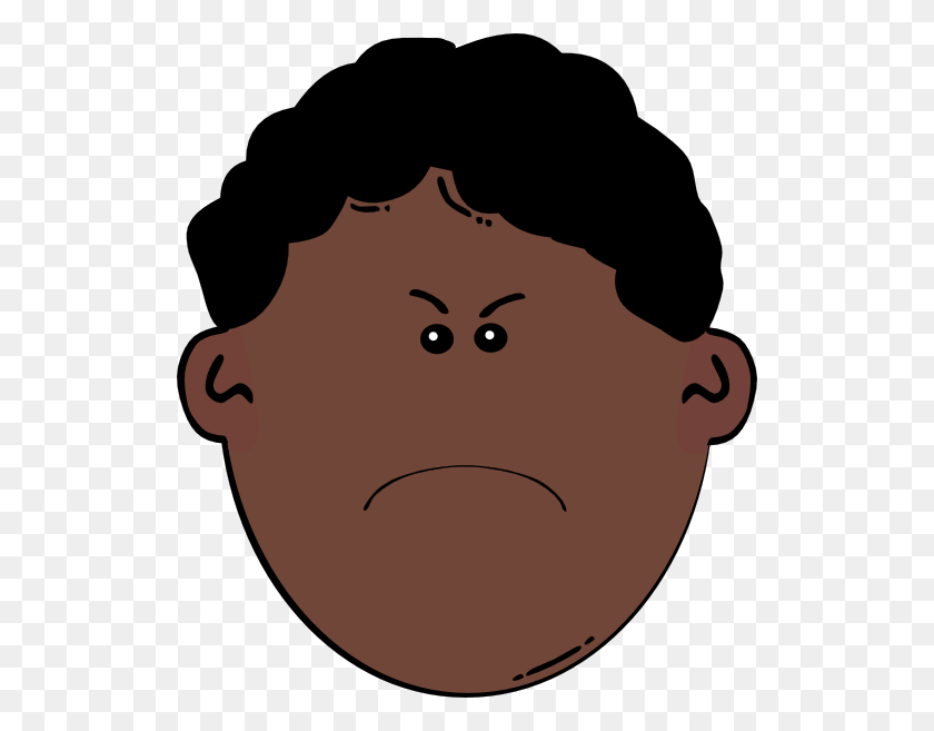 522x597 Angry Boy Face Clipart - Cartoon Faces Clipart