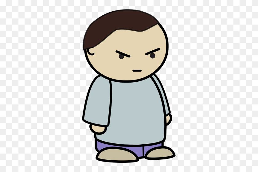 305x500 Angry Child - Angry Kid Clipart