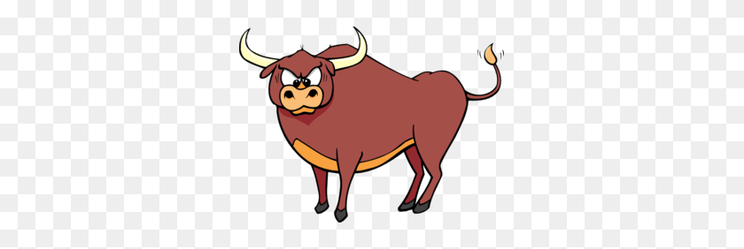 299x222 Angry Crosseyed Bull Clip Art - Angry Clipart
