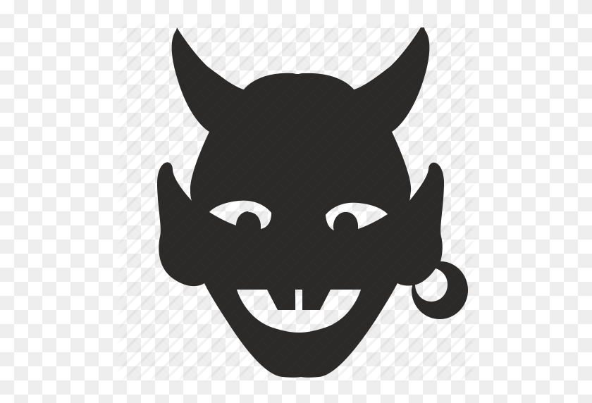 512x512 Angry, Dentist, Devil, Face, Hell, Smile Icon - Angry Mouth PNG