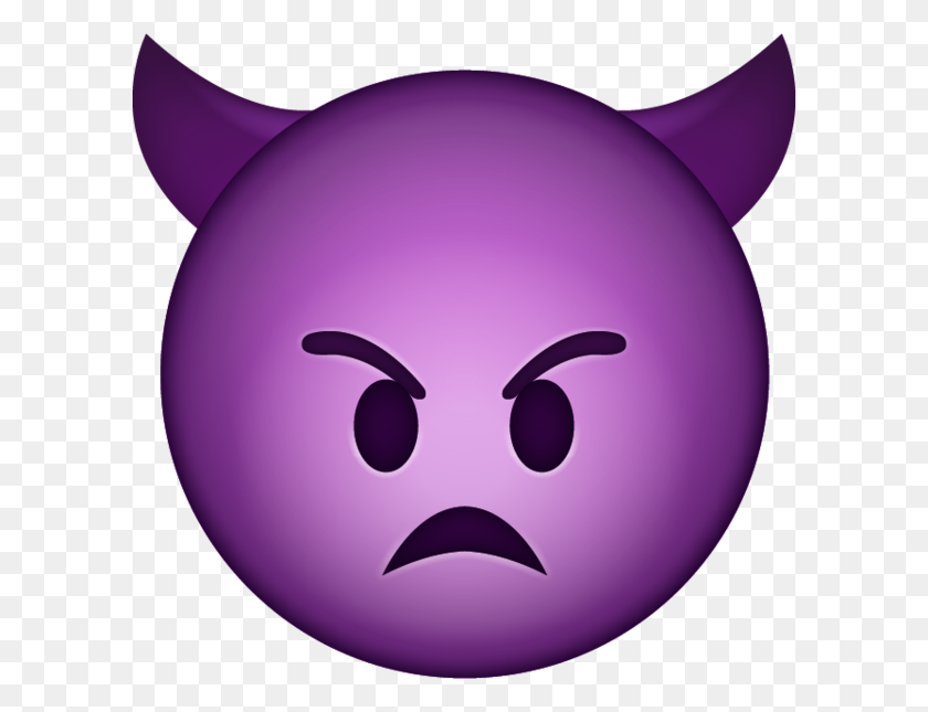 600x585 Angry Devil Emoji - Mad Emoji PNG