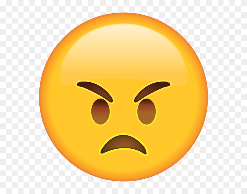 600x600 Angry Emoji - Question Emoji PNG
