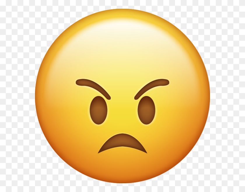 600x600 Angry Emoji - Сердитое Лицо Emoji Png