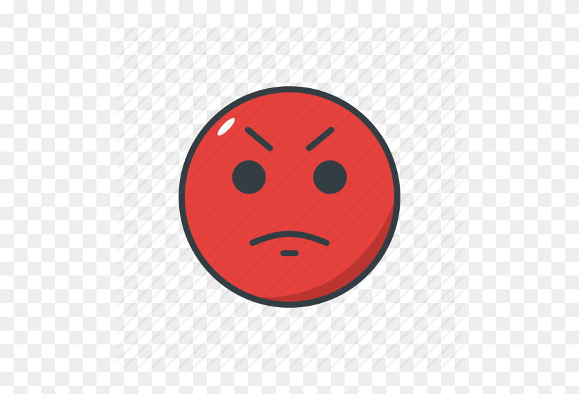 512x512 Angry, Emoji, Emoticon, Face, Smile Icon - Angry Emoji PNG