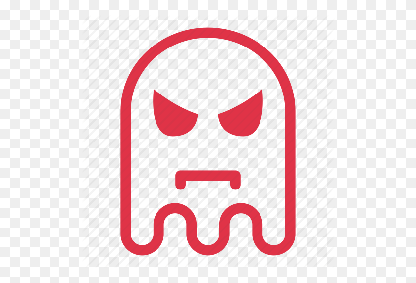 512x512 Angry, Emoji, Emoticon, Ghost Icon - Ghost Emoji PNG