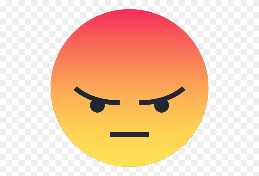 512x512 Angry, Emoji, Emoticon, Reaction, Sad Icon - Smiley Emoji PNG