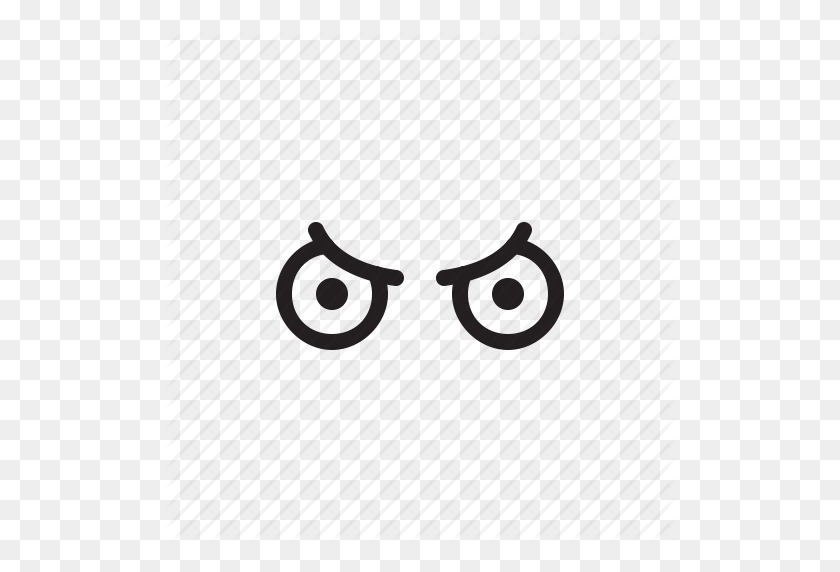512x512 Angry, Emoji, Expression, Eyes, Face, Mad Icon - Angry Eyes PNG