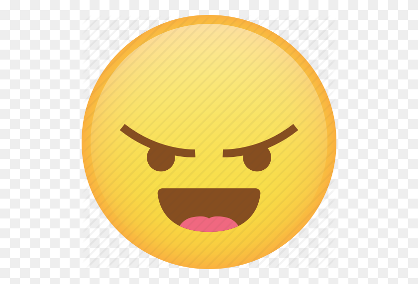 512x512 Angry, Emoji, Laugh, Mad, Rage, React, Taunt Icon - Angry React PNG