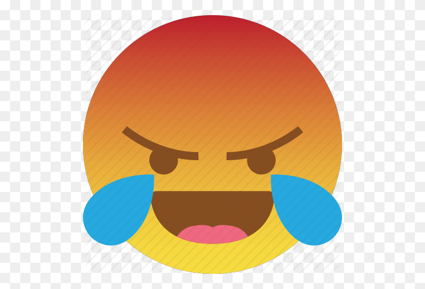 512x512 Angry, Emoji, Laugh, Mad, Rage, React, Taunt Icon - Emoji Laughing PNG