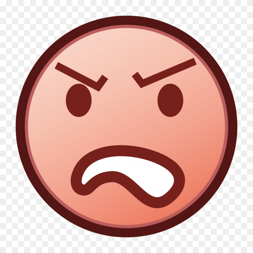 1024x1024 Angry Emoji Png Free Download Vector, Clipart - School Emoji PNG