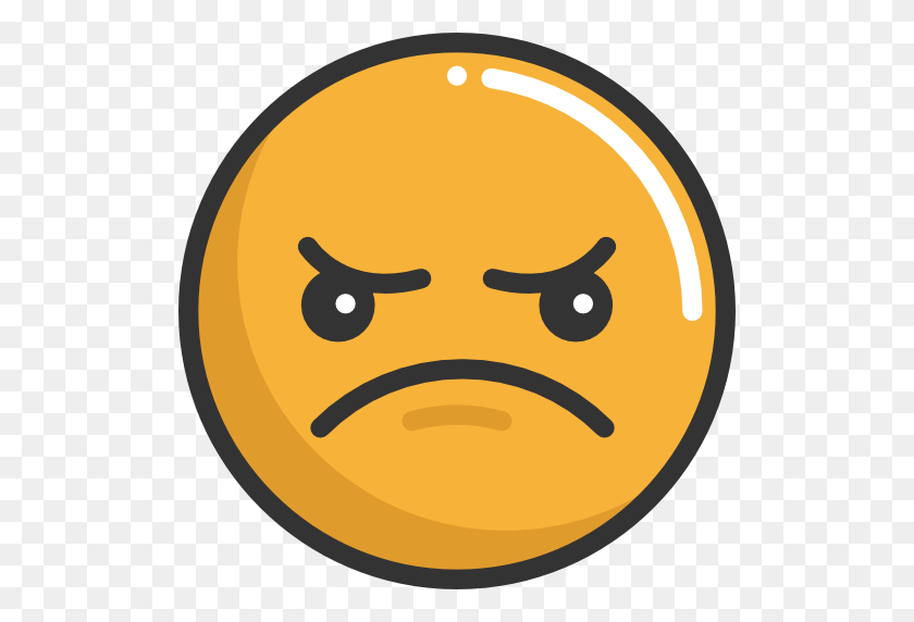 512x512 Angry, Emoticons, Emoji, Feelings, Smileys Icon - Angry Emoji PNG