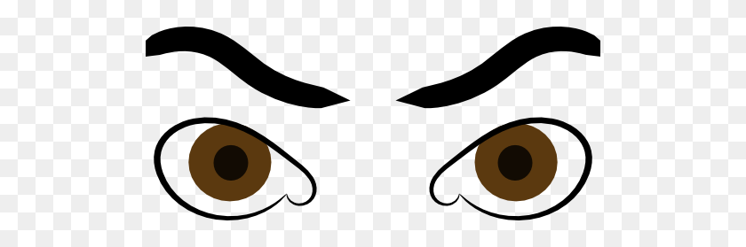 512x219 Angry Eyes Clipart - Angry Eyes PNG