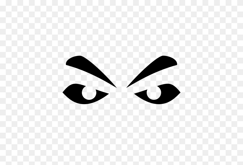 512x512 Angry, Eyes Icon Free Of Game Icons - Angry Eyes PNG