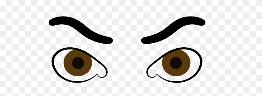 600x248 Angry Eyes Clipart