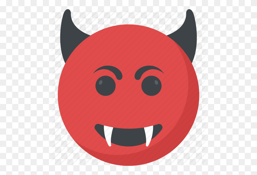 512x512 Angry Face, Devil Grinning, Emoji, Evil Grin, Evil Smiley Icon - Devil Emoji PNG