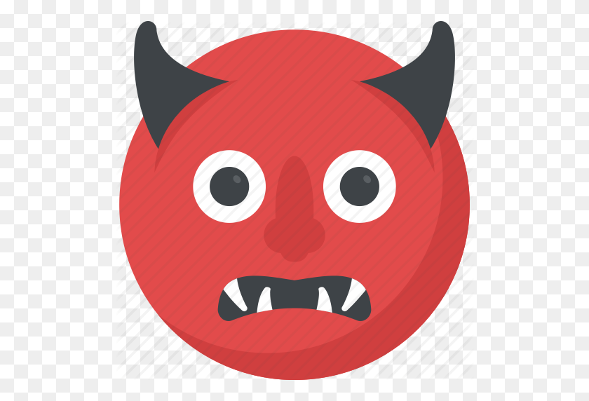 512x512 Angry Face, Devil Grinning, Emoji, Evil Grin, Evil Smiley Icon - Evil Face PNG