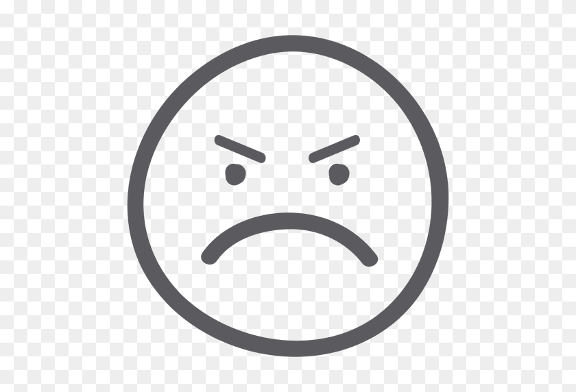 512x512 Angry Face Emoji - Angry Emoji PNG