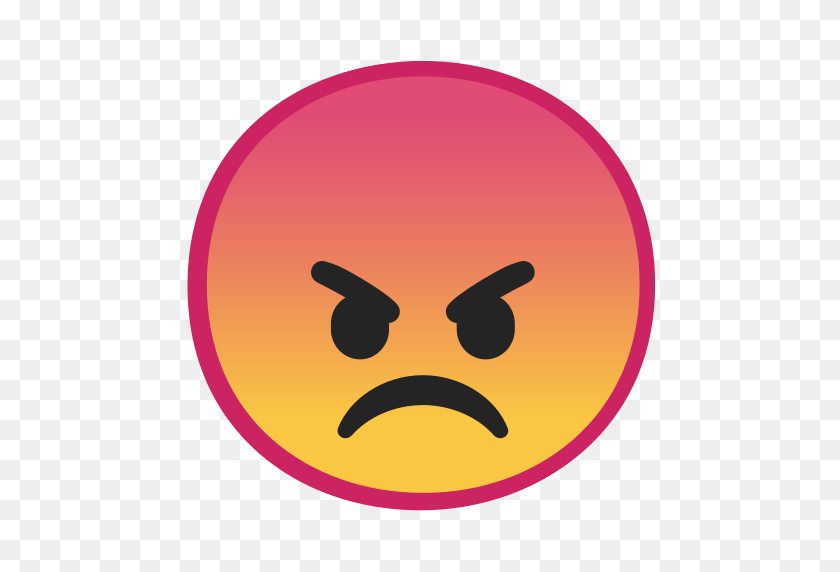 512x512 Angry Face Emoji Meaning With Pictures From A To Z - Mad Emoji PNG