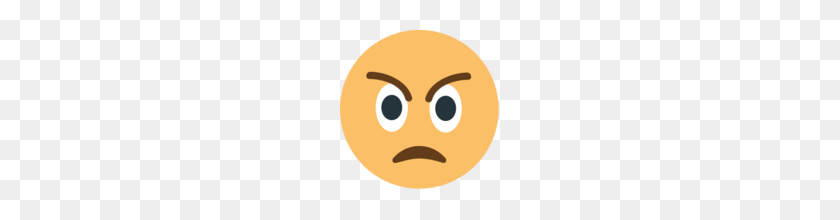 160x160 Angry Face Emoji On Emojione - Angry Face Emoji PNG