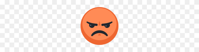 160x160 Angry Face Emoji On Facebook - Angry Emoji PNG