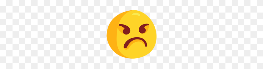 160x160 Angry Face Emoji On Messenger - Angry Emoji PNG