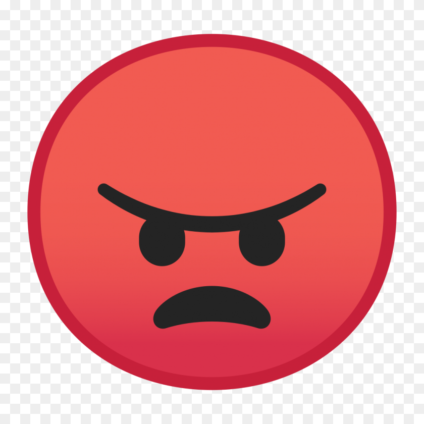 1024x1024 Angry Face Icon Noto Emoji Smileys Iconset Google - Angry PNG