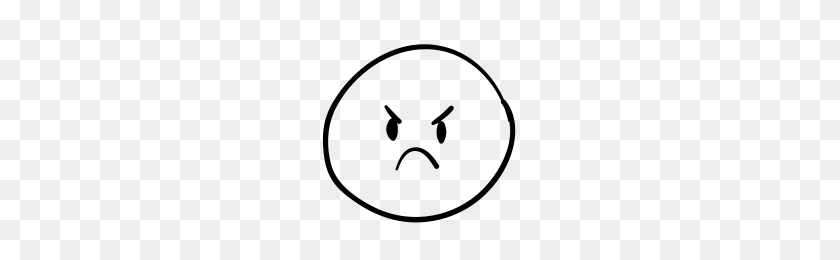 200x200 Angry Face Icons Noun Project - Angry Face PNG