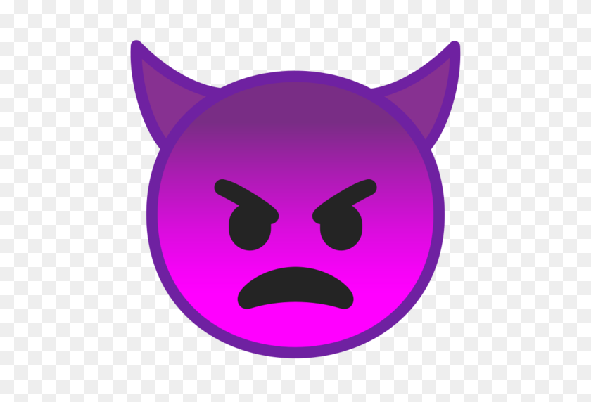 512x512 Angry Face With Horns Emoji - Emoji Clipart Transparent