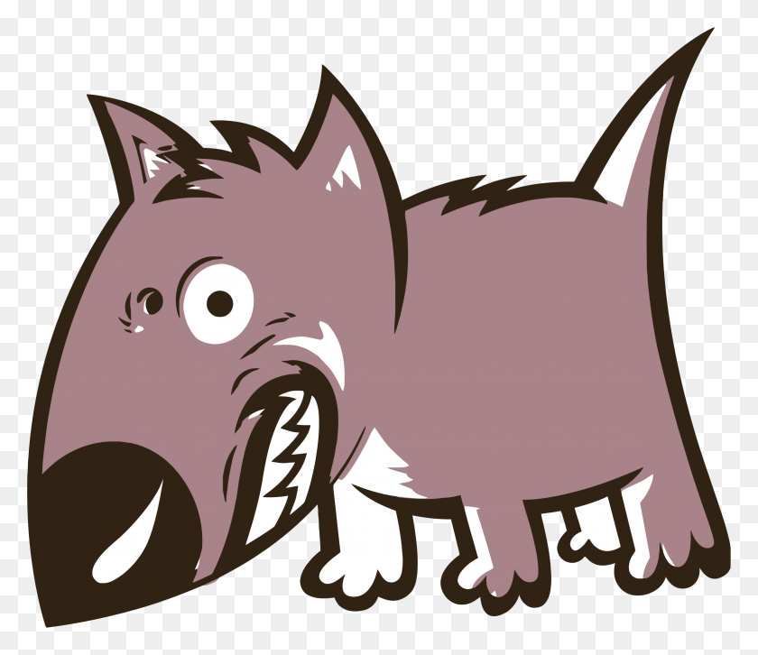 2328x1989 Angry Growling Cartoon Dog Icons Png - Dog Cartoon PNG