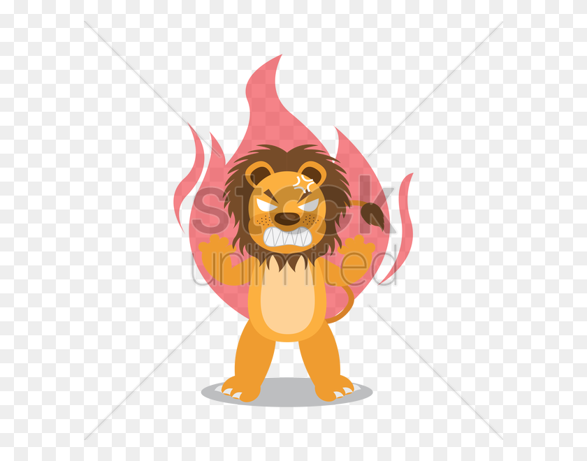 600x600 Angry Lion Vector Image - Lion Vector PNG