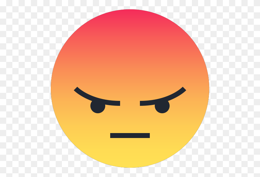512x512 Angry Reaction Emoji Transparent Png - React PNG