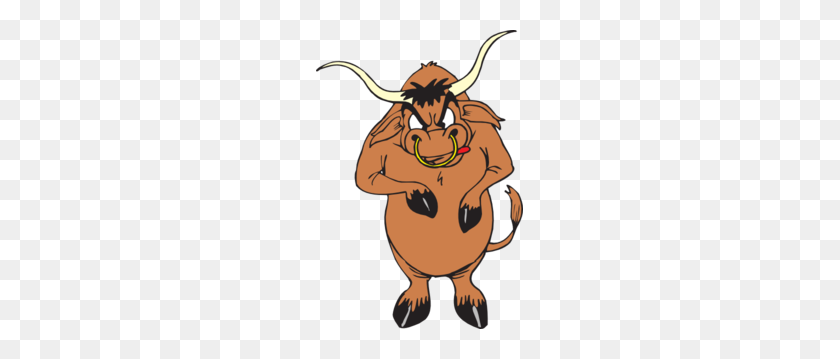 207x299 Angry Standing Bull Clipart - Angry Clipart