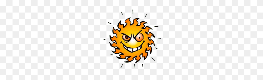 190x195 Angry Sun - Sun PNG Image