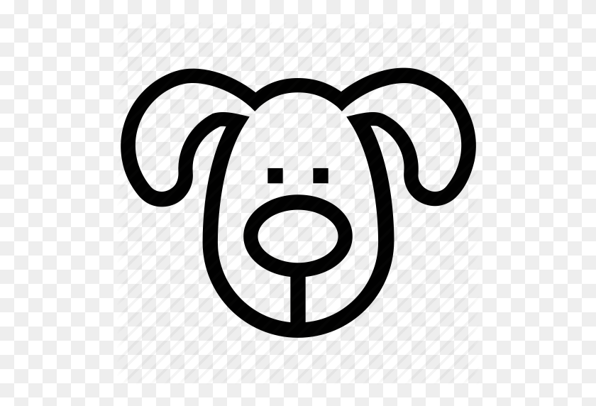 512x512 Animal, Animal Face, Dog, Dog Face, Pet, Puppy, Sick Dog Icon - Dog Face PNG