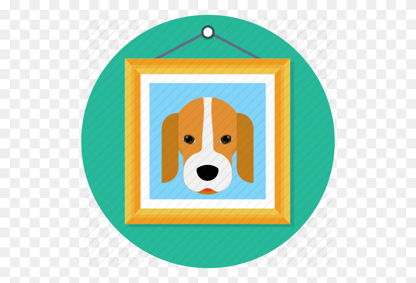 512x512 Animal, Beagle, Dog, Frame, Paint, Poster Icon - Beagle PNG