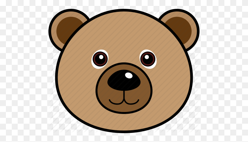512x422 Animal, Bear, Cute, Face, Head, Wild Icon - Cute Bear PNG