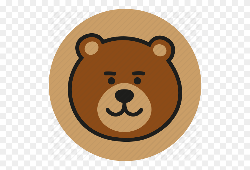 512x512 Animal, Bear, Head, Logo, Teddy, Wild, Zoo Icon - Bear Head PNG