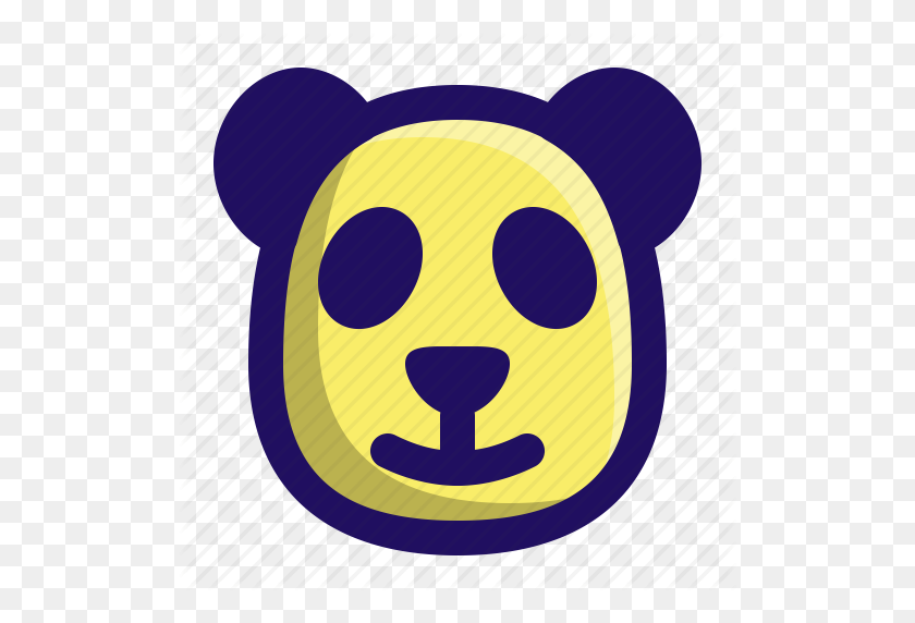 512x512 Animal, Bear, Head, Mammal, Panda, Zoo Icon - Bear Head PNG