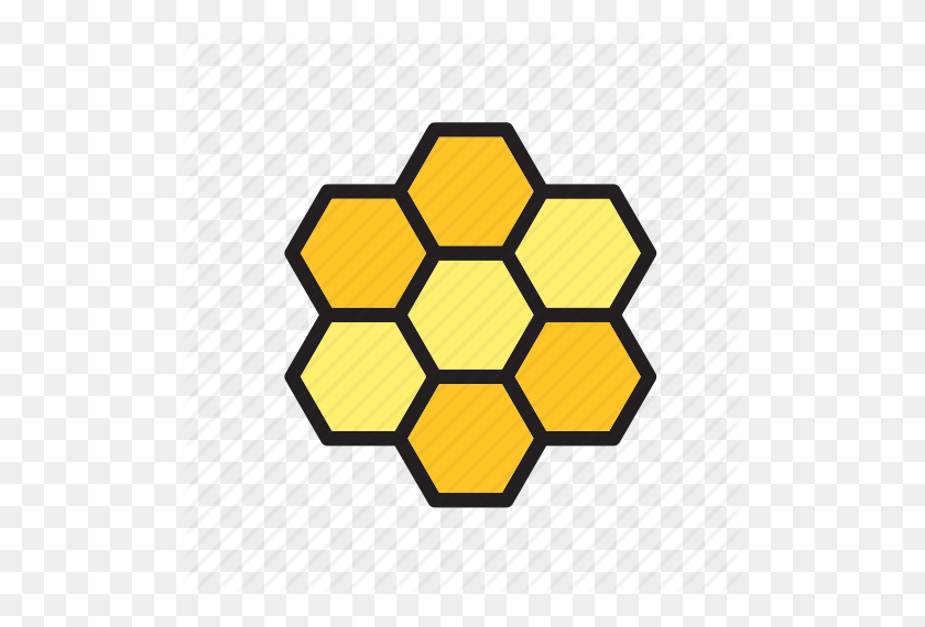 512x510 Animal, Bee, Beehive, Hexagon, Pattern Icon - Beehive PNG